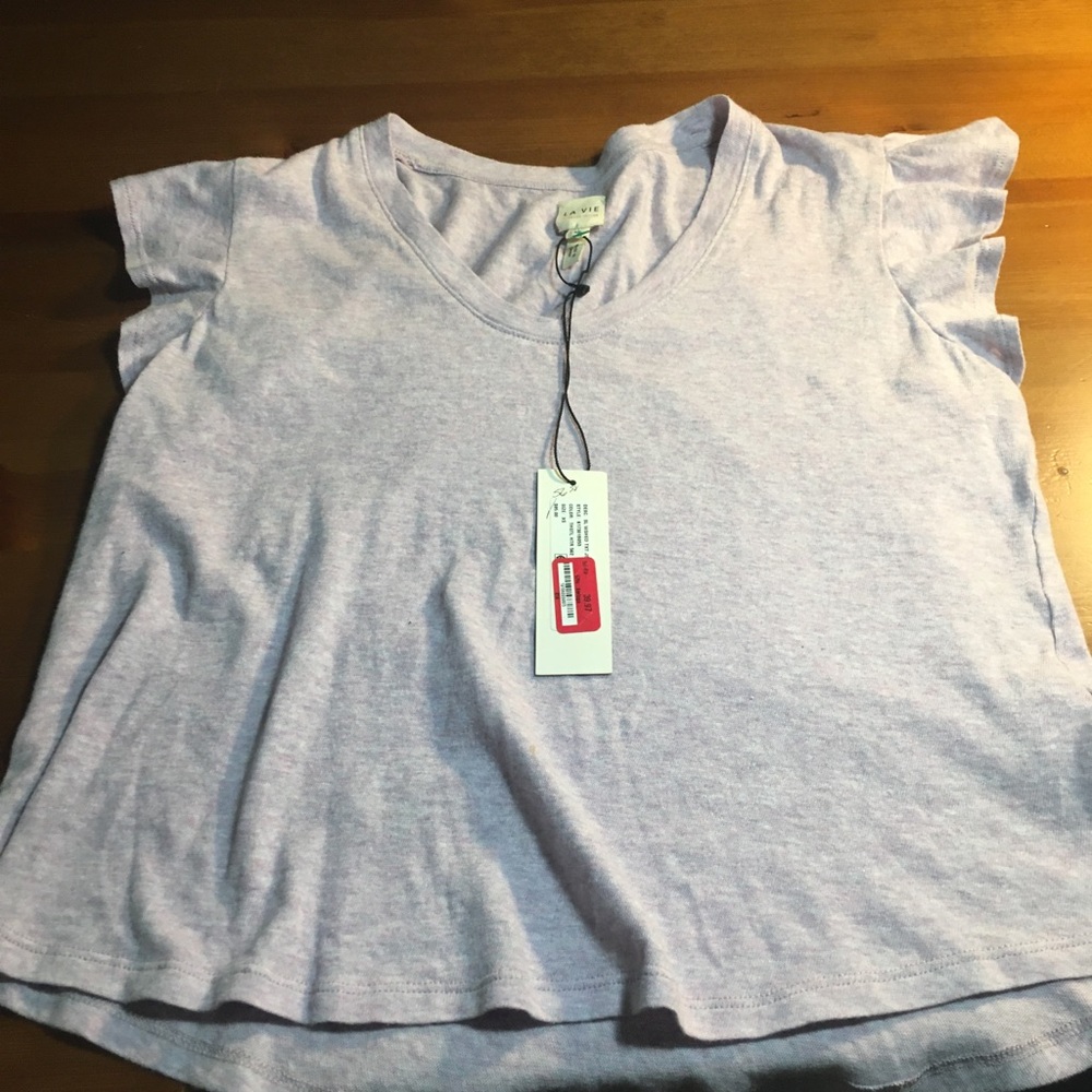 Rebecca Taylor LaVie Lavender T shirt